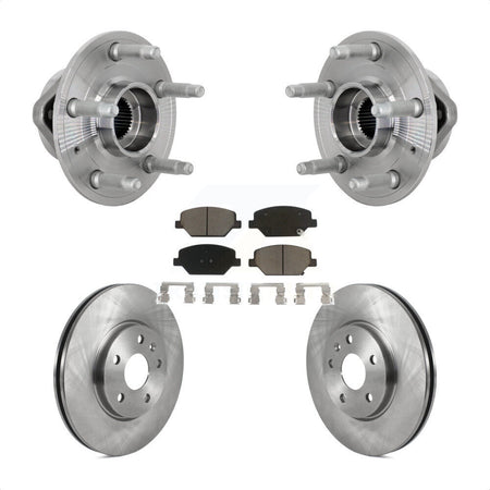 Front Hub Bearing Brake Rotor Pads Kit For Buick Envision With 321mm Diameter KBB-133408