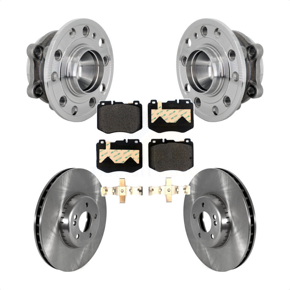 Front Hub Bearing Assembly Disc Brake Rotors And Pads Kit For Mercedes-Benz C300 C350e KBB-133416