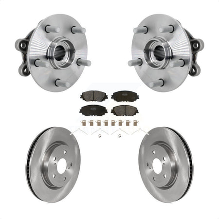 Front Hub Bearing Brake Rotor & Pads Kit For Toyota RAV4 FULL HYBRID EV-GAS (FHEV) engine KBB-133430