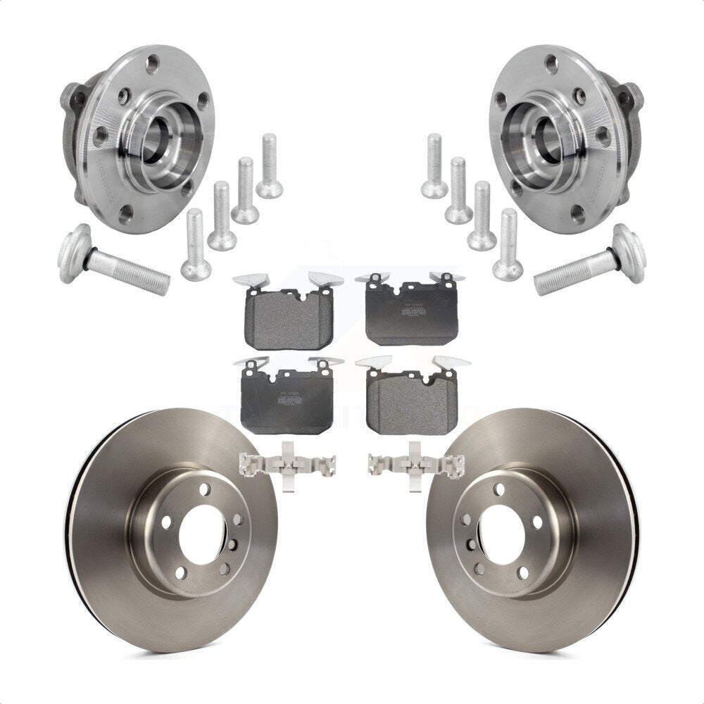 Front Hub Bearing Brake Rotor Pad Kit For BMW 330i xDrive 440i Gran Coupe 320i M240i 340i KBB-133440