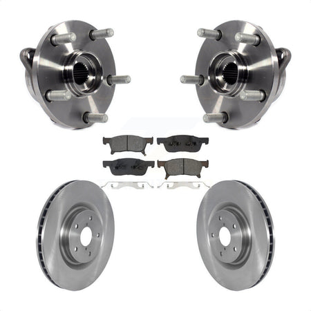 Front Hub Bearing Assembly Disc Brake Rotors And Pads Kit For 2019-2023 Subaru Ascent KBB-133455