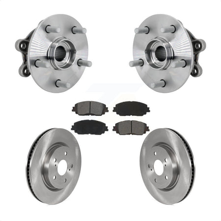 Front Hub Bearing Brake Rotor & Pads Kit For Toyota RAV4 FULL HYBRID EV-GAS (FHEV) engine KBB-133457