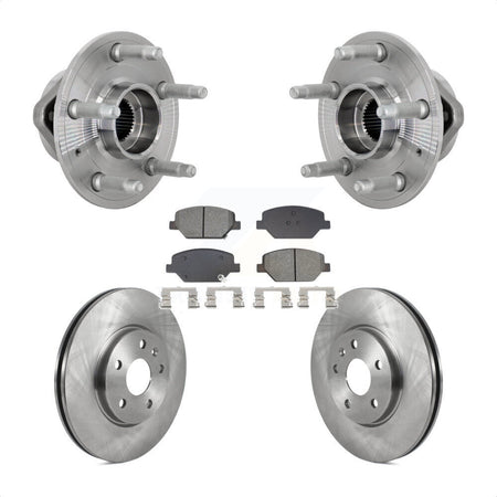 Front Hub Bearing Brake Rotor Pads Kit For Buick Envision With 321mm Diameter KBB-133473