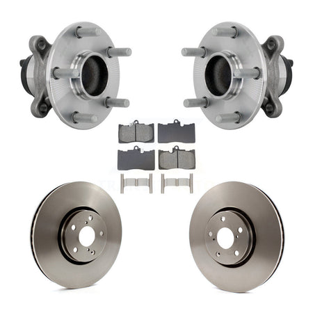 Front Hub Bearing Assembly Disc Brake Rotors And Pads Kit For Lexus IS350 IS300 IS200t KBB-133477