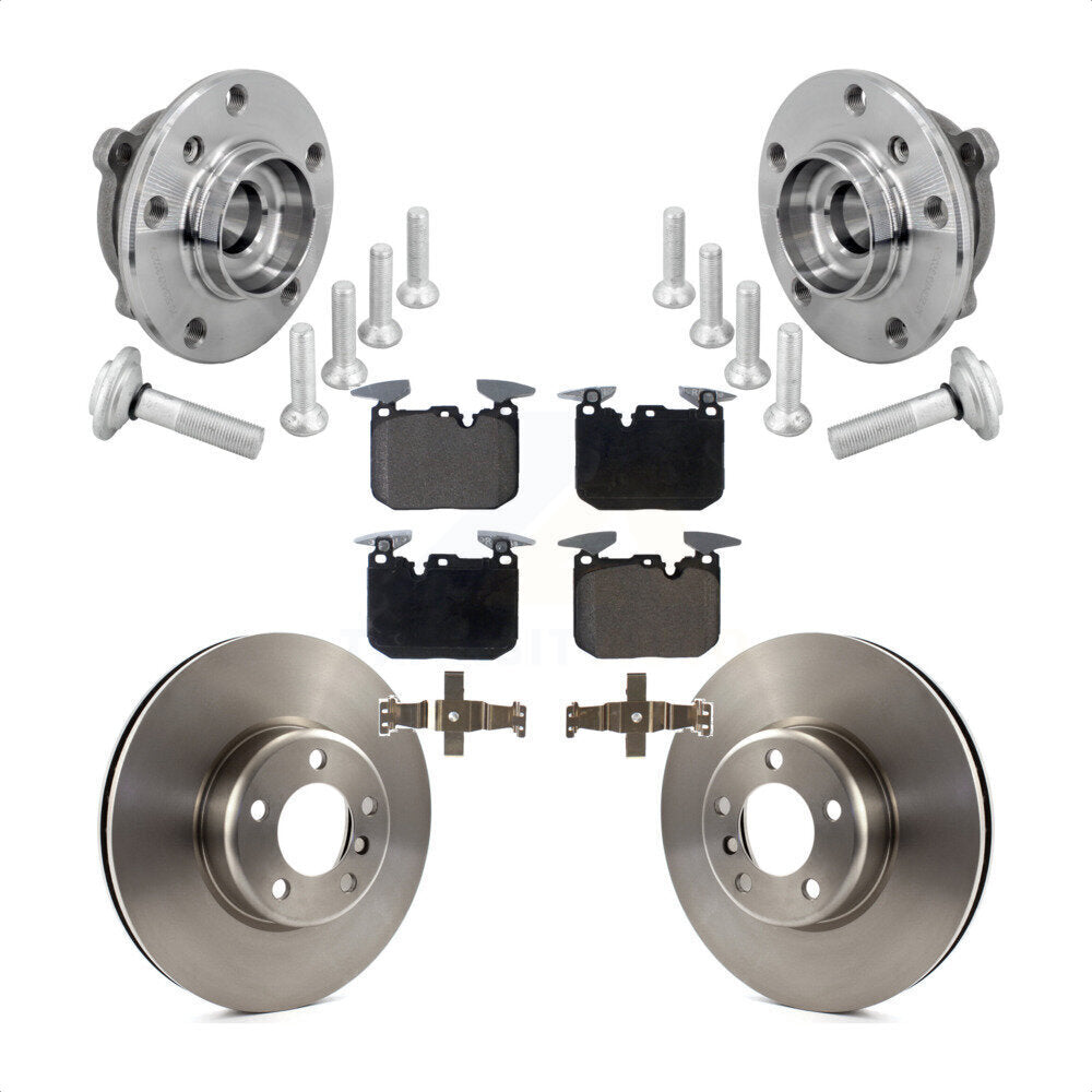 Front Hub Bearing Brake Rotor Pad Kit For BMW 330i xDrive 440i Gran Coupe 320i M240i 340i KBB-133482