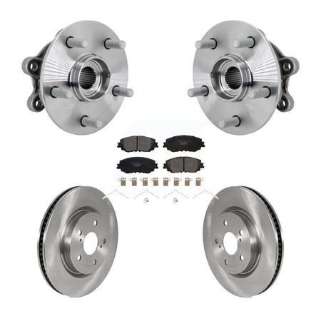 Front Hub Bearing Brake Rotor & Pads Kit For Toyota RAV4 FULL HYBRID EV-GAS (FHEV) engine KBB-133490