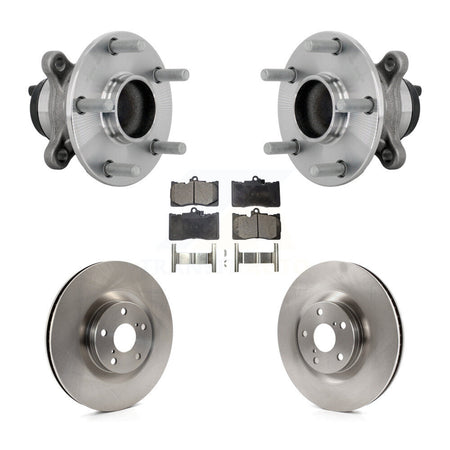 Front Hub Bearing Assembly Disc Brake Rotors And Pads Kit For Lexus IS300 IS350 IS200t KBB-133514