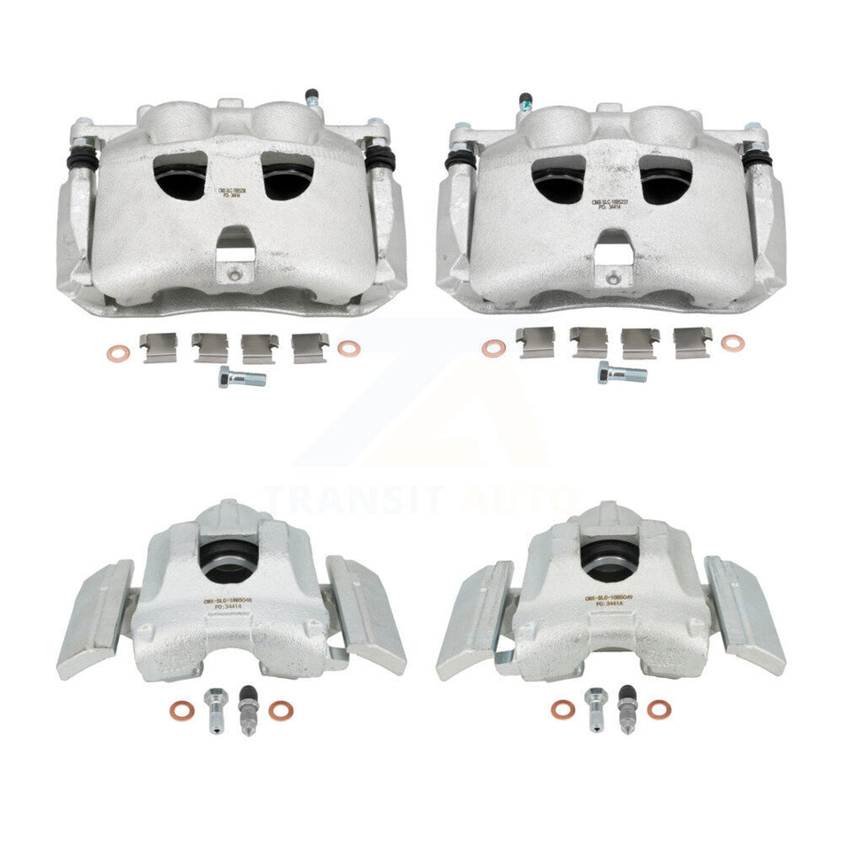 Front Rear Disc Brake Caliper Assembly Left Right Side (Driver Passenger) Kit For 2010-2017 Ford Expedition Lincoln Navigator KBC-100027