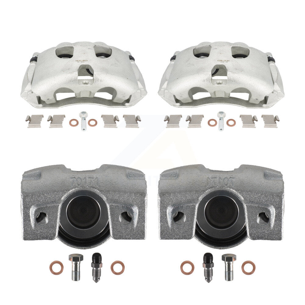 Front Rear Disc Brake Caliper Assembly Left Right Side (Driver Passenger) Kit For 2010-2011 Ford F-150 Lincoln Mark LT KBC-100028 by CMX