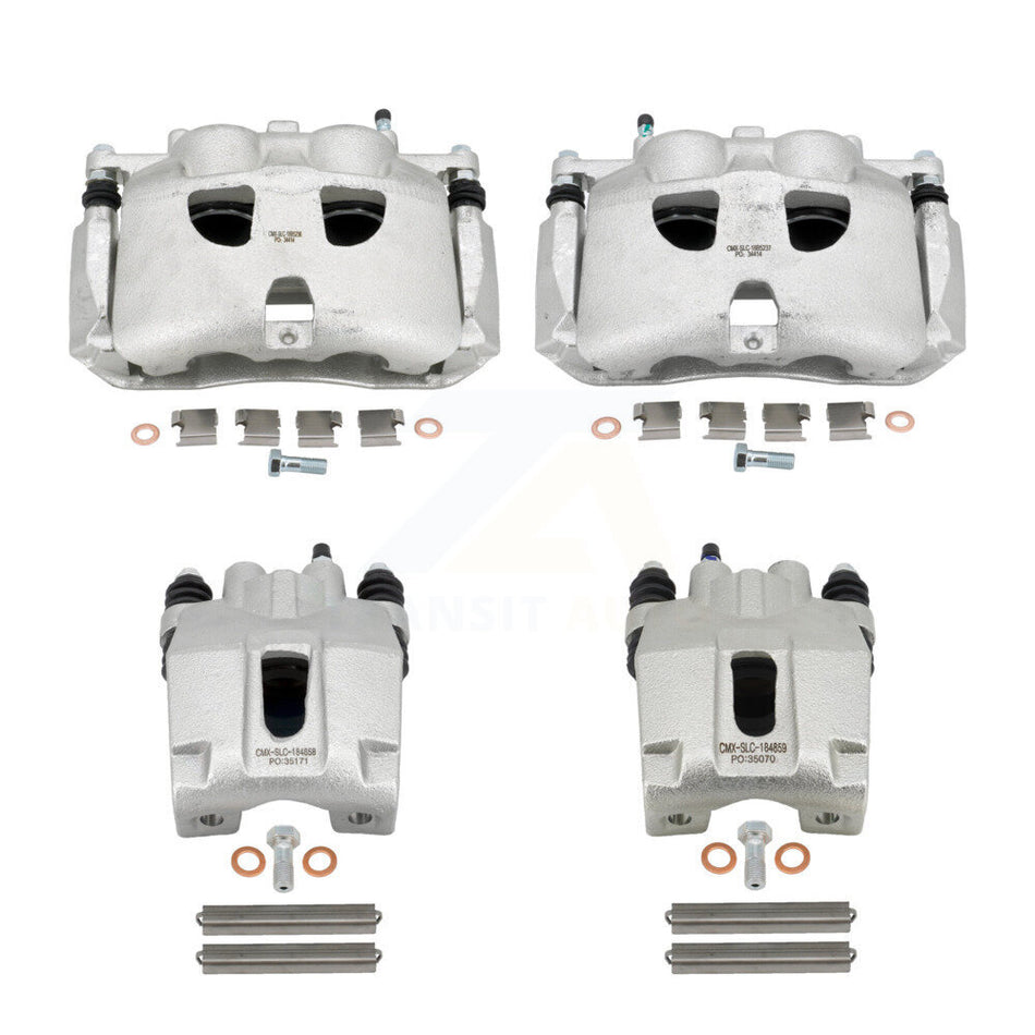 Front Rear Disc Brake Caliper Assembly Left Right Side (Driver Passenger) Kit For 2010-2011 Ford F-150 Lincoln Mark LT KBC-100028
