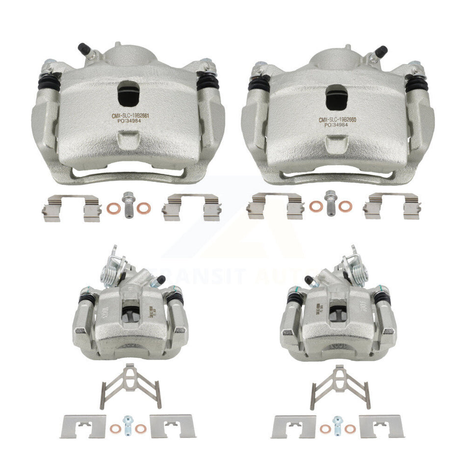 Front Rear Disc Brake Caliper Left Right Side (Driver Passenger) Kit For Honda Accord KBC-100032