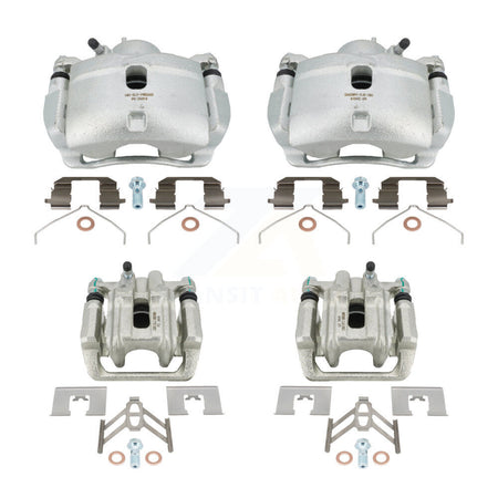 Front Rear Disc Brake Caliper Assembly Left Right Side (Driver Passenger) Kit For 2003-2011 Honda Element KBC-100038 by CMX