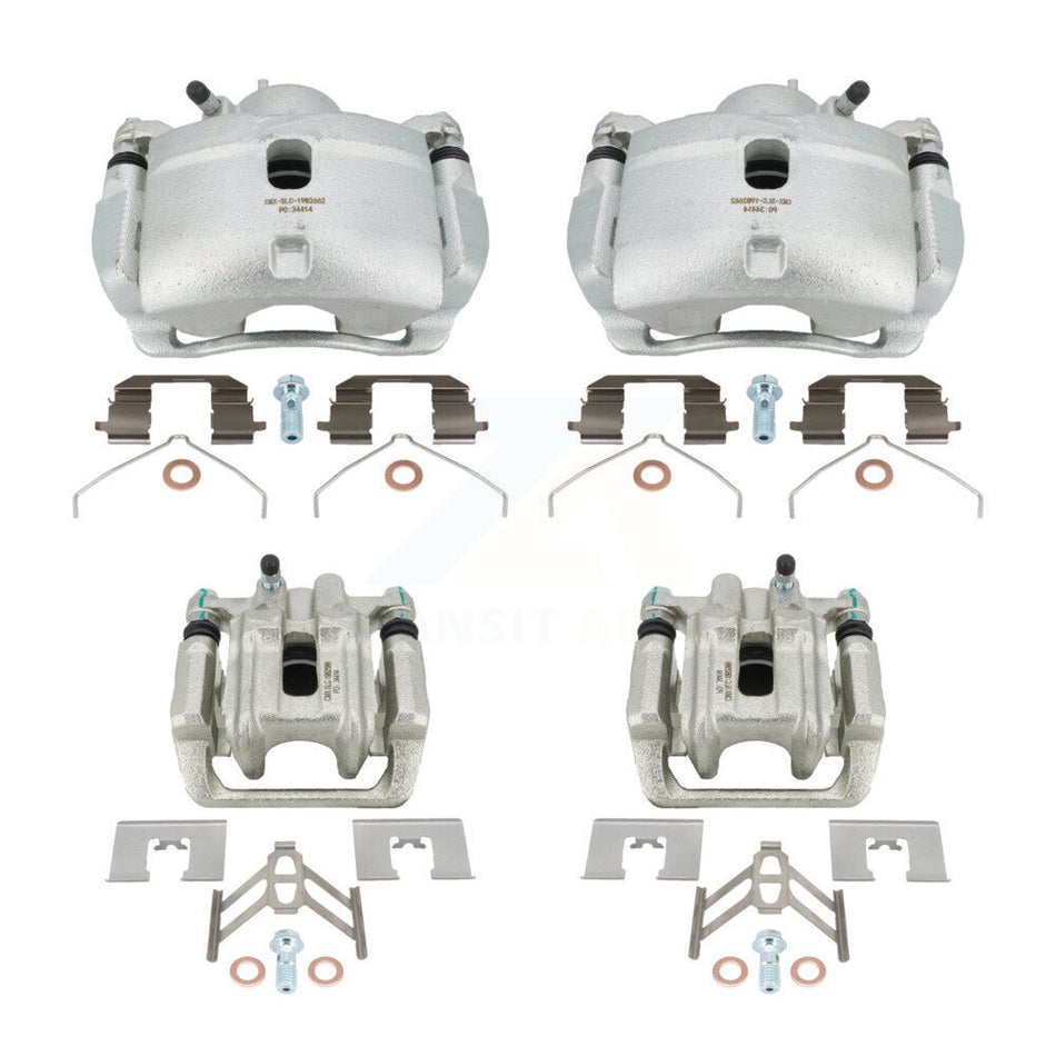 Front Rear Disc Brake Caliper Assembly Left Right Side (Driver Passenger) Kit For 2003-2011 Honda Element KBC-100038 by CMX