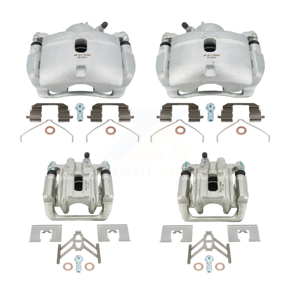 Front Rear Disc Brake Caliper Assembly Left Right Side (Driver Passenger) Kit For 2003-2011 Honda Element KBC-100038