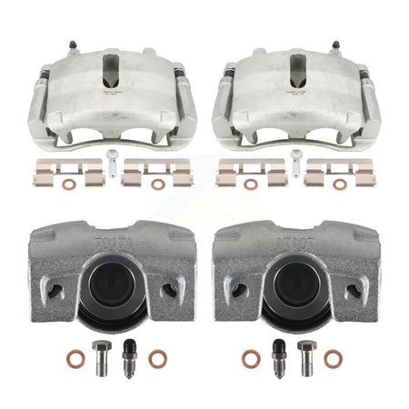 Front Rear Disc Brake Caliper Assembly Left Right Side (Driver Passenger) Kit For Ford F-150 Lincoln Mark LT KBC-100068 by CMX