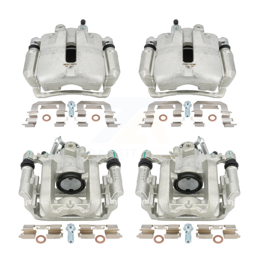 Front Rear Disc Brake Caliper Assembly Left Right Side (Driver Passenger) Kit For 2014 Cadillac ELR KBC-100087 by CMX