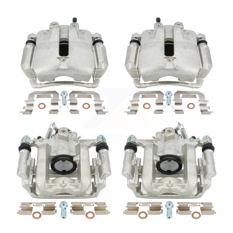 Front Rear Disc Brake Caliper Assembly Left Right Side (Driver Passenger) Kit For 2014 Cadillac ELR KBC-100087 by CMX