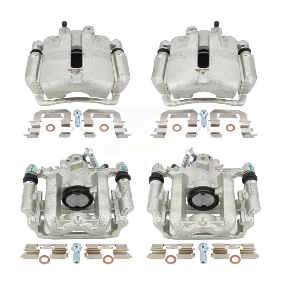 Front Rear Disc Brake Caliper Assembly Left Right Side (Driver Passenger) Kit For 2014 Cadillac ELR KBC-100087