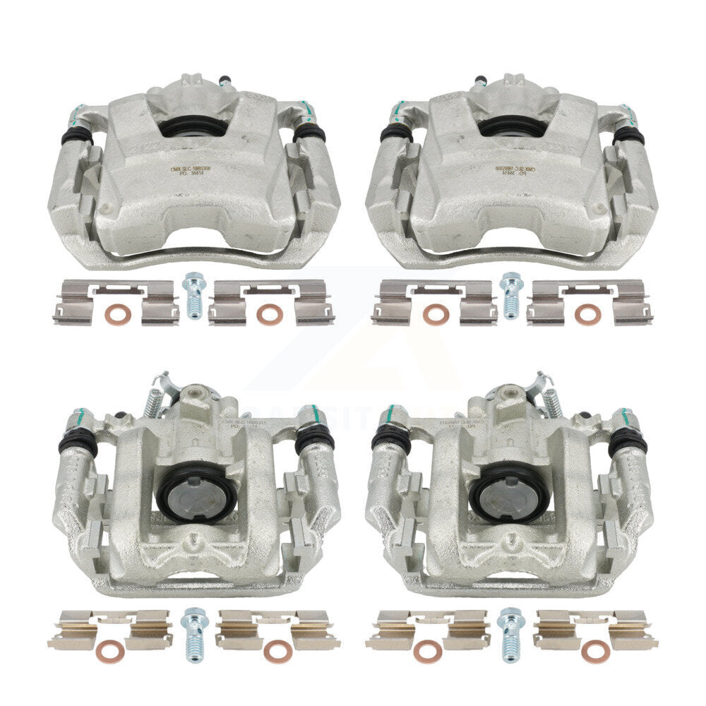 Front Rear Disc Brake Caliper Assembly Left Right Side (Driver Passenger) Kit For Chevrolet Cruze Limited KBC-100088 by CMX