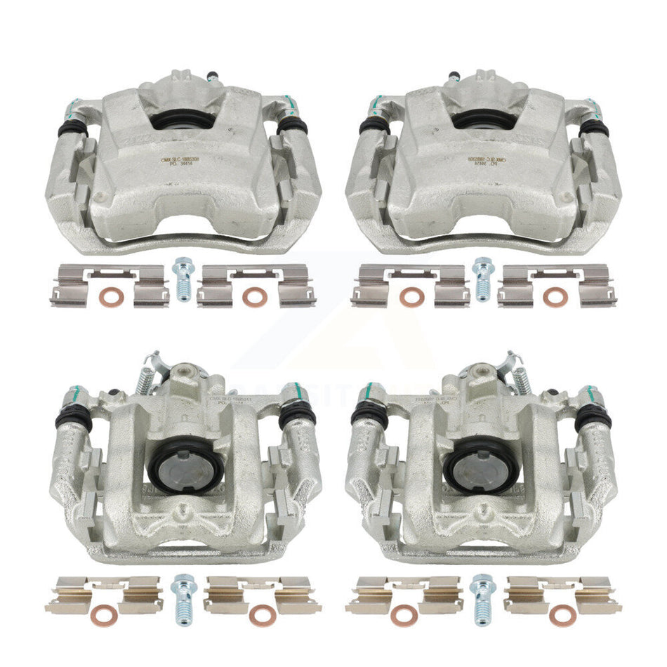 Front Rear Disc Brake Caliper Assembly Left Right Side (Driver Passenger) Kit For Chevrolet Cruze Limited KBC-100088 by CMX