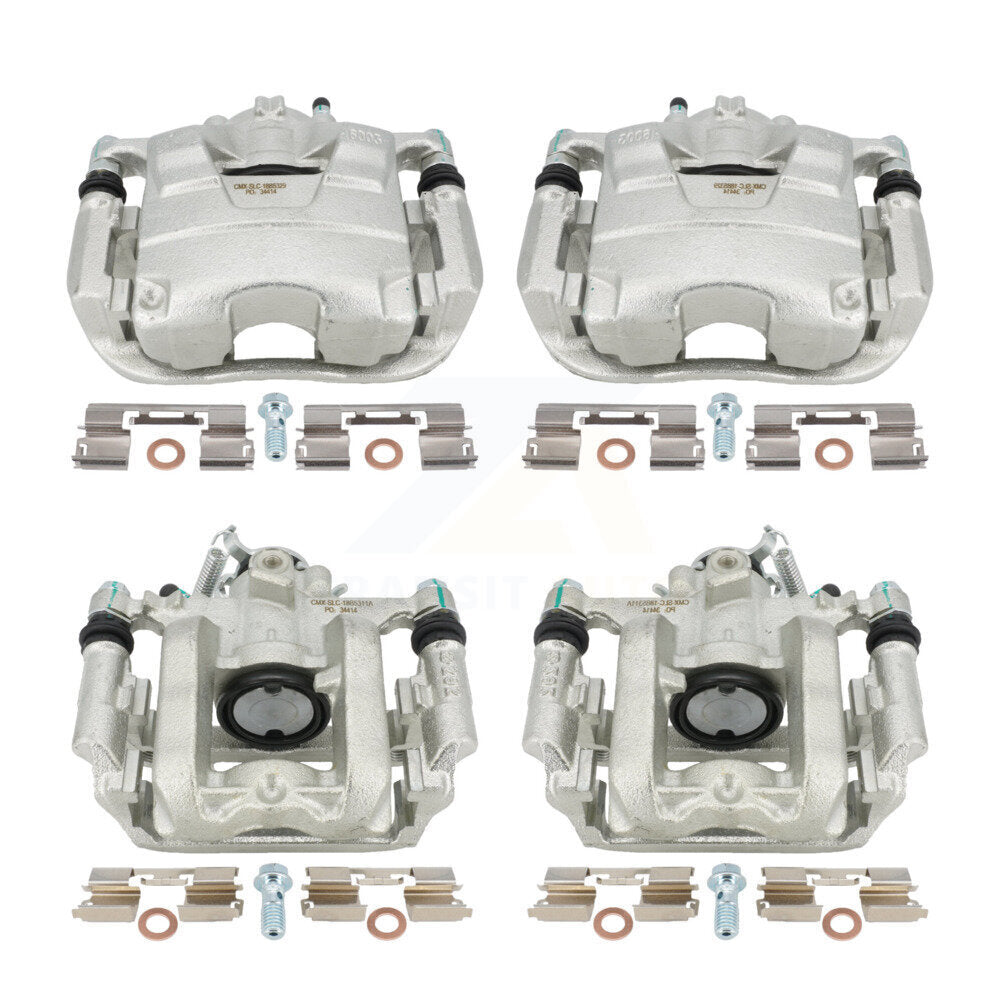 Front Rear Disc Brake Caliper Assembly Left Right Side (Driver Passenger) Kit For Chevrolet Cruze Volt KBC-100090 by CMX