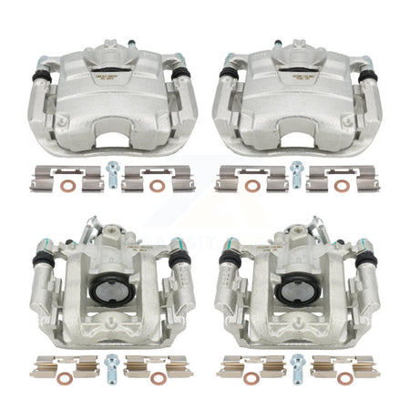 Front Rear Disc Brake Caliper Assembly Left Right Side (Driver Passenger) Kit For Chevrolet Cruze Volt KBC-100090 by CMX