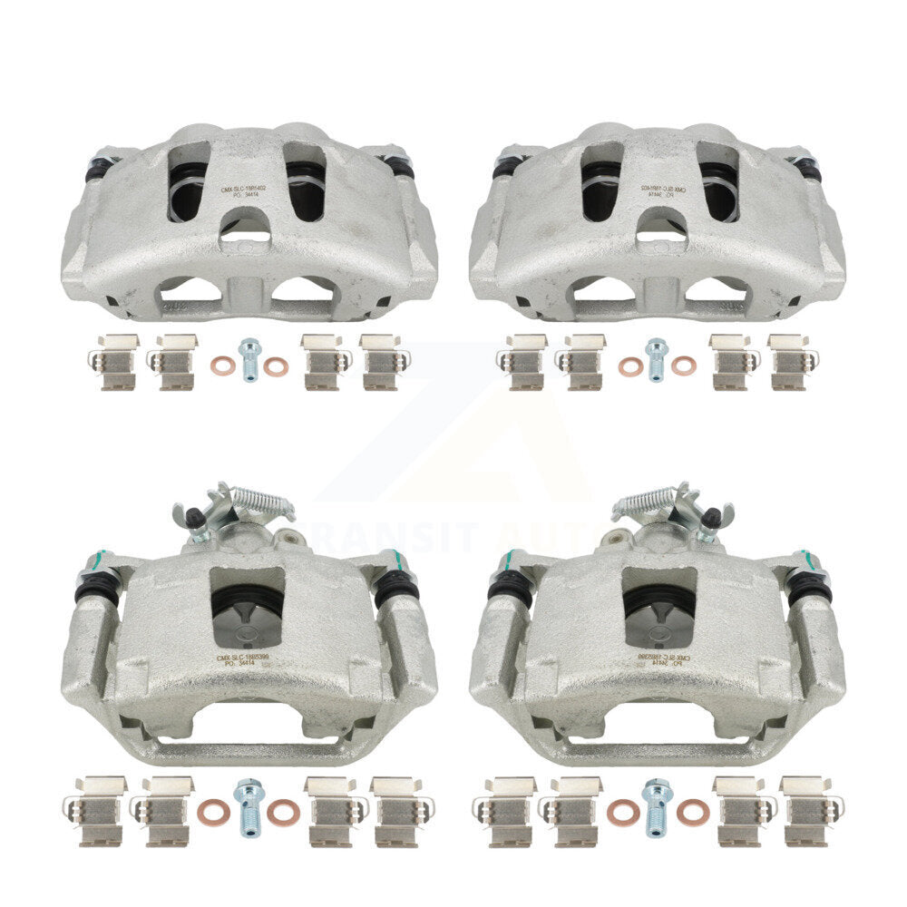 Front Rear Disc Brake Caliper Assembly Left Right Side (Driver Passenger) Kit For 2017-2020 Dodge Grand Caravan KBC-100092 by CMX