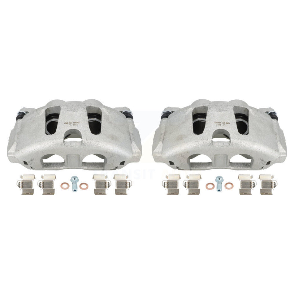 Front Disc Brake Caliper Assembly Left Right Side (Driver Passenger) Kit For Dodge Grand Caravan Chrysler Town & Country Pacifica Ram C/V Volkswagen Routan Voyager KBC-100102 by CMX