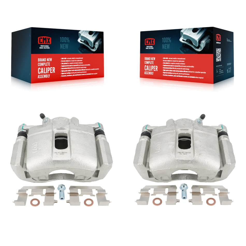 Front Disc Brake Caliper Assembly Left Right Side (Driver Passenger) Kit For Honda Accord Acura TL TSX CL KBC-100111