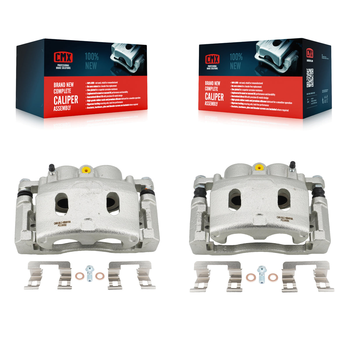 Front Brake Caliper Left Right Side Kit For 2015-2019 Cadillac XTS With Heavy Duty Brakes KBC-100123