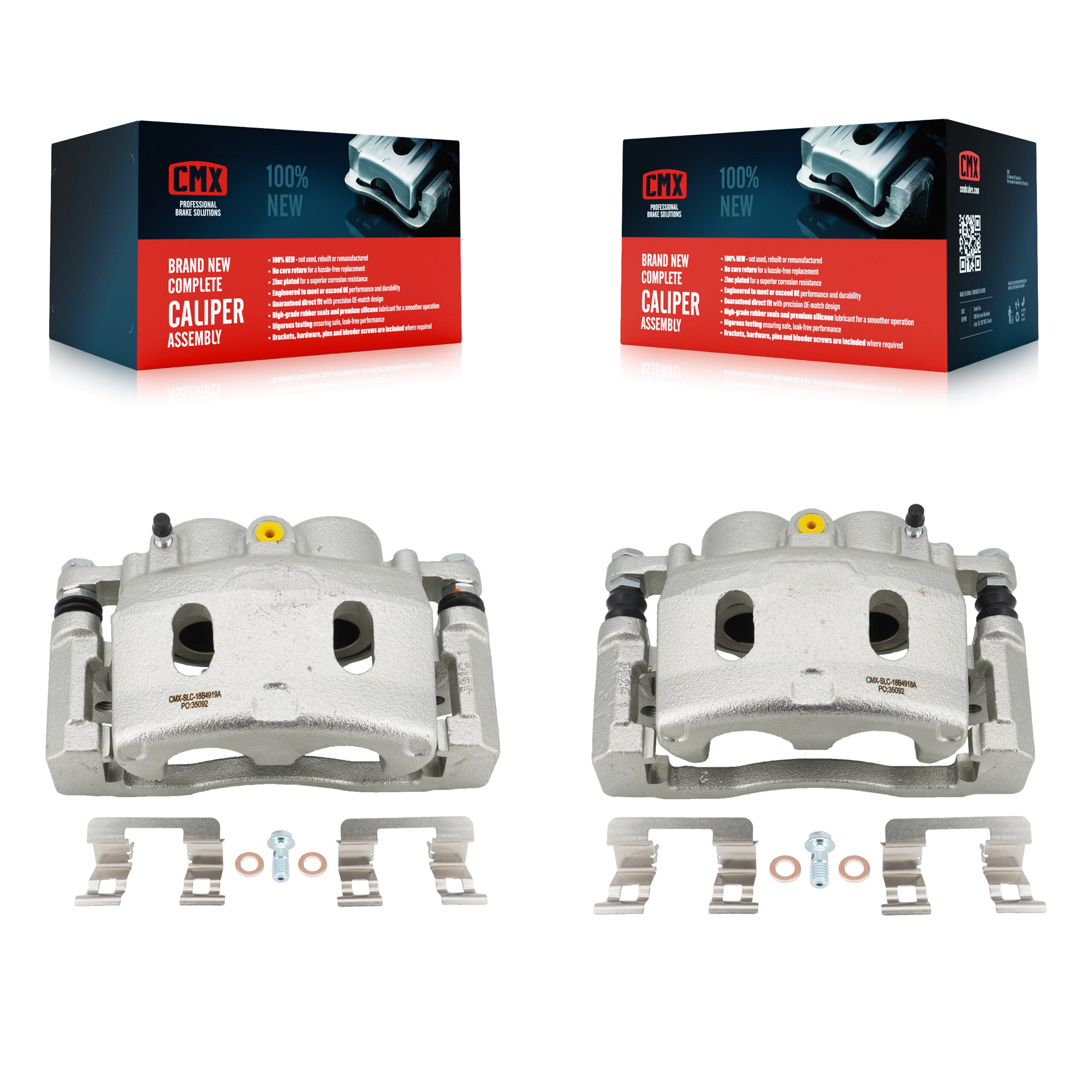 Front Brake Caliper Left Right Side Kit For 2015-2019 Cadillac XTS With Heavy Duty Brakes KBC-100123