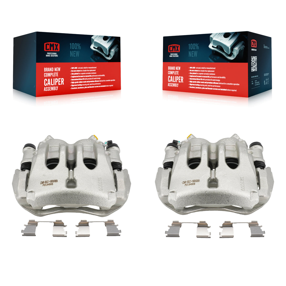 Front Disc Brake Caliper Kit For Sprinter 3500 Mercedes-Benz Dodge Freightliner 3500XD KBC-100124