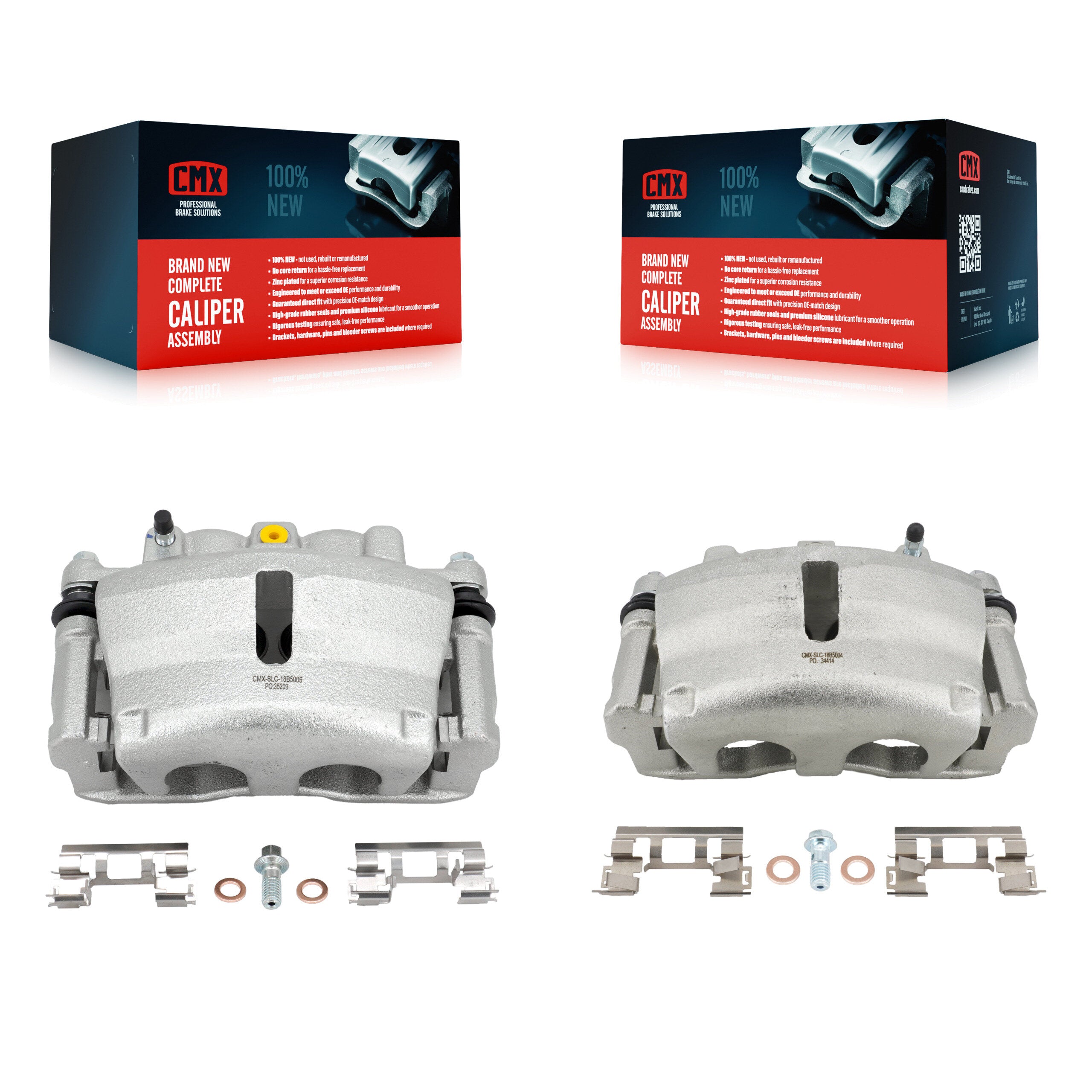 Front Brake Caliper Kit For GMC Chevrolet Acadia Buick Enclave Traverse Trailblazer Envoy KBC-100132