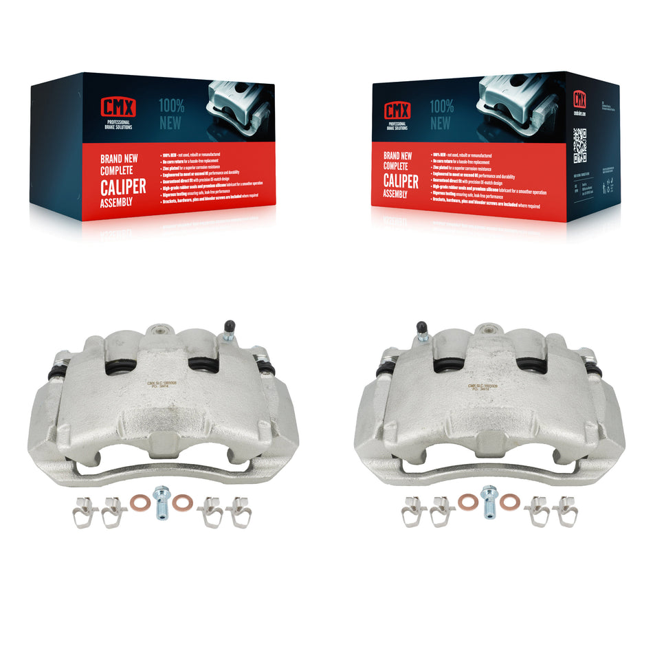 Front Disc Brake Caliper Assembly Left Right Side (Driver Passenger) Kit For Dodge Ram 1500 Dakota Mitsubishi Raider KBC-100144