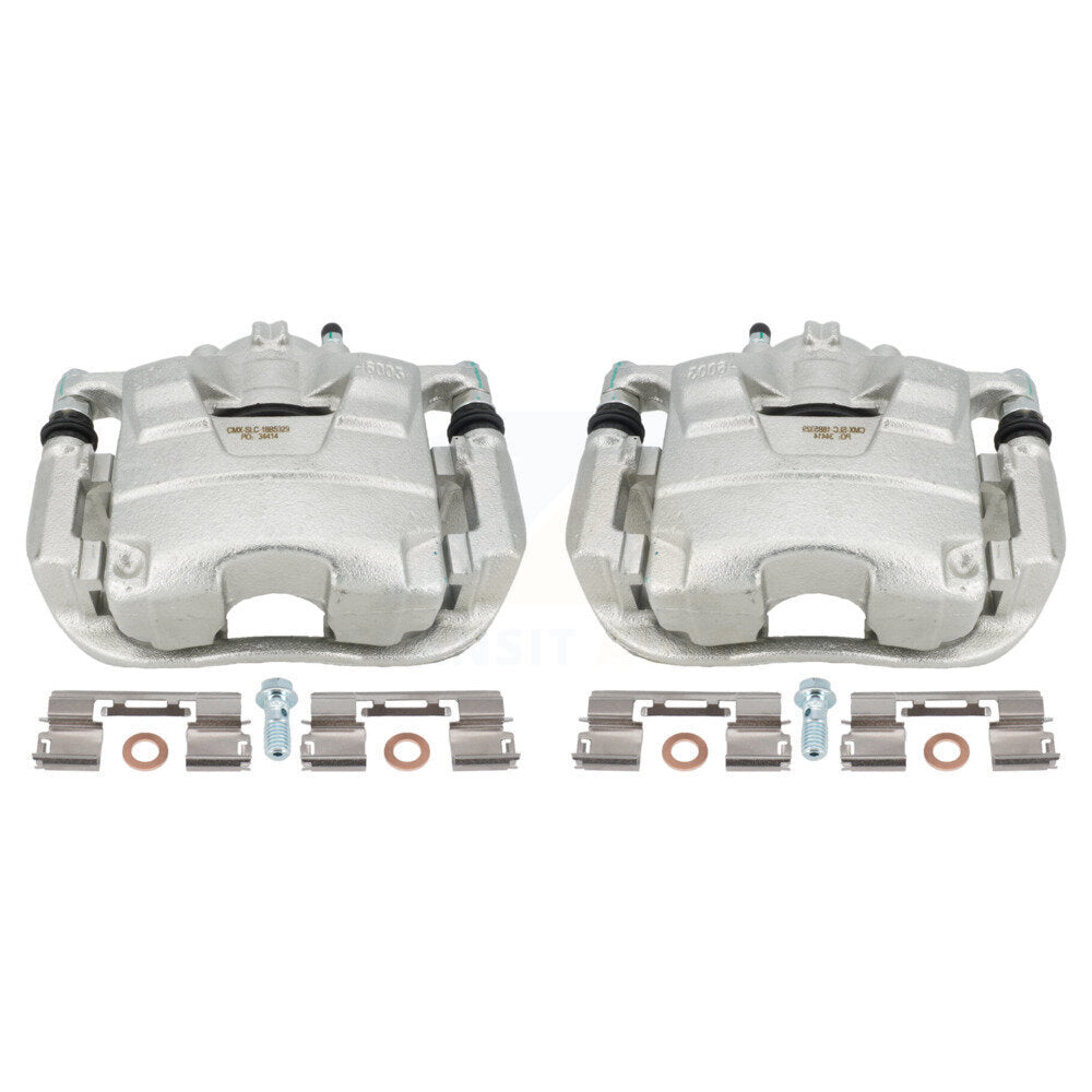 Front Disc Brake Caliper Assembly Left Right Side (Driver Passenger) Kit For Chevrolet Buick Cruze Encore Trax Verano Volt Orlando KBC-100152 by CMX