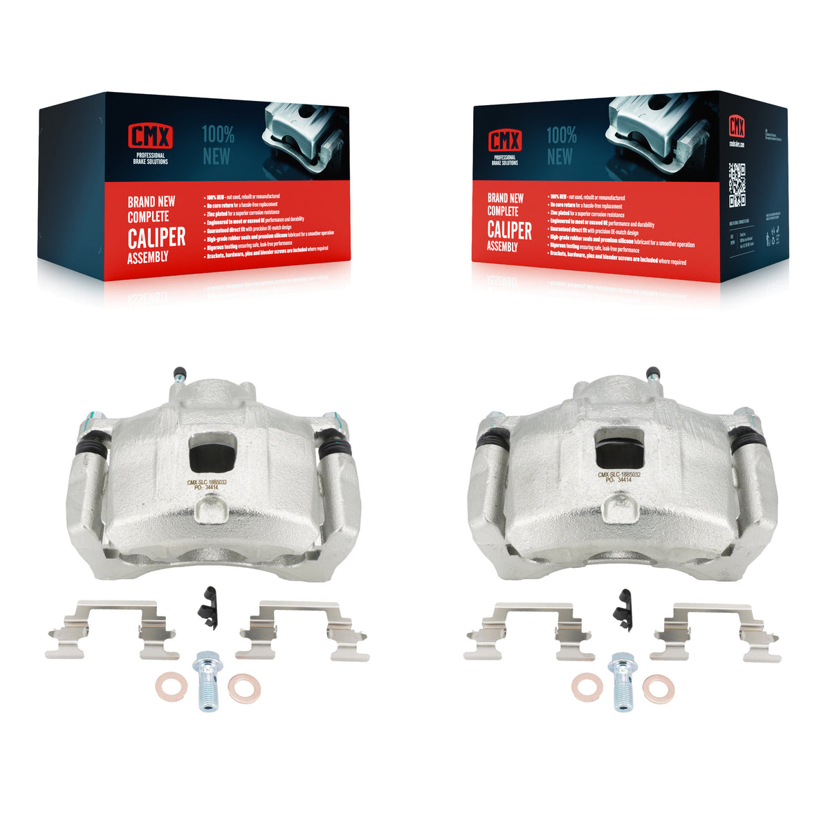 Front Disc Brake Caliper Kit For Jeep Patriot Dodge Chrysler Compass 200 Caliber Avenger KBC-100153