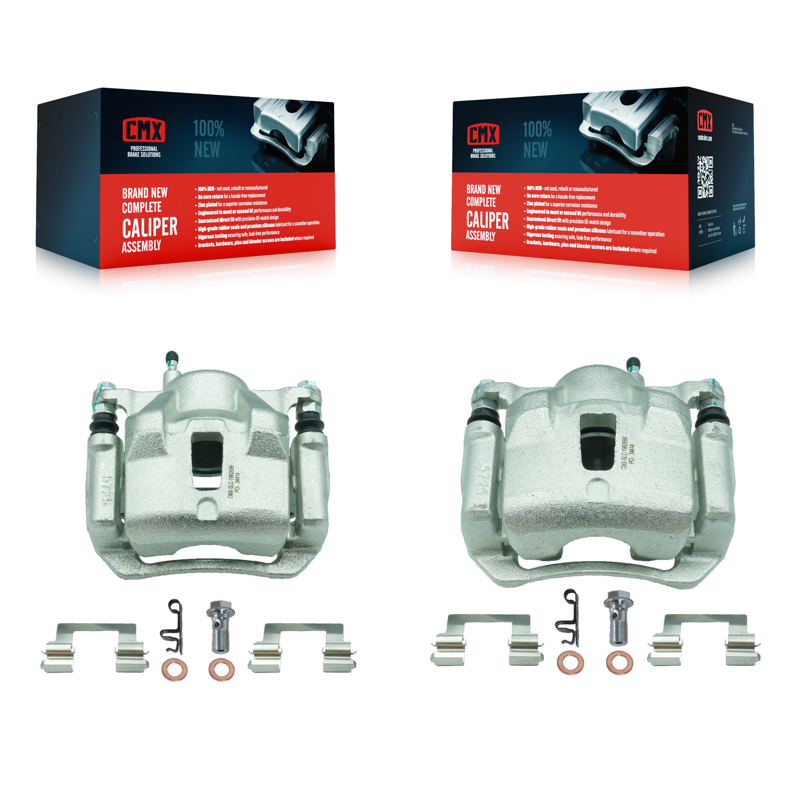 Front Brake Caliper Left Right Side Kit For 2003-2008 Toyota Corolla Matrix Pontiac Vibe KBC-100154