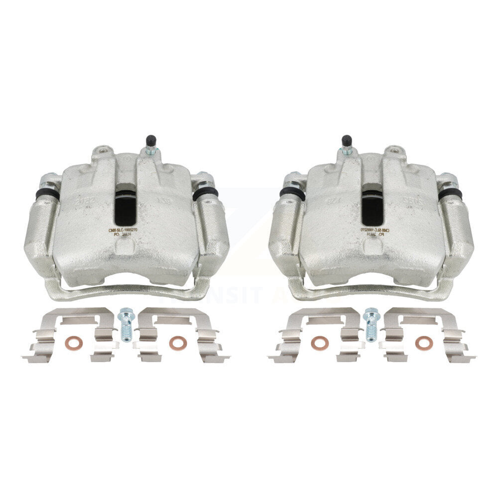 Front Disc Brake Caliper Assembly Left Right Side (Driver Passenger) Kit For Chevrolet Equinox GMC Terrain Malibu Buick Impala LaCrosse Regal Cascada Cadillac ELR Allure KBC-100159 by CMX