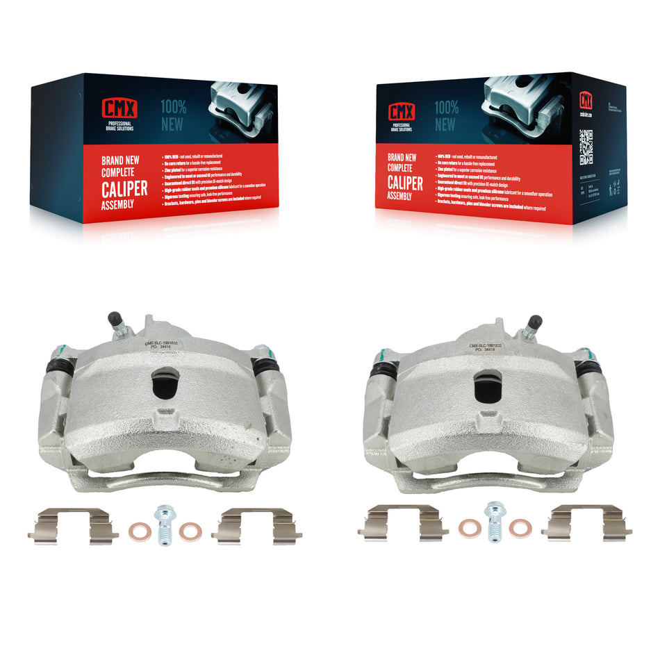 Front Disc Brake Caliper Assembly Left Right Side (Driver Passenger) Kit For Honda Civic Insight Acura EL KBC-100171