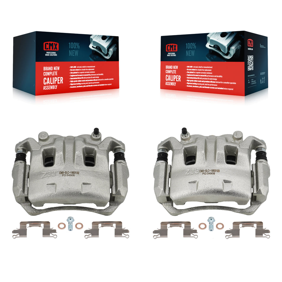 Front Brake Caliper Left Right (Driver Passenger) Kit For Nissan Frontier Suzuki Equator KBC-100183