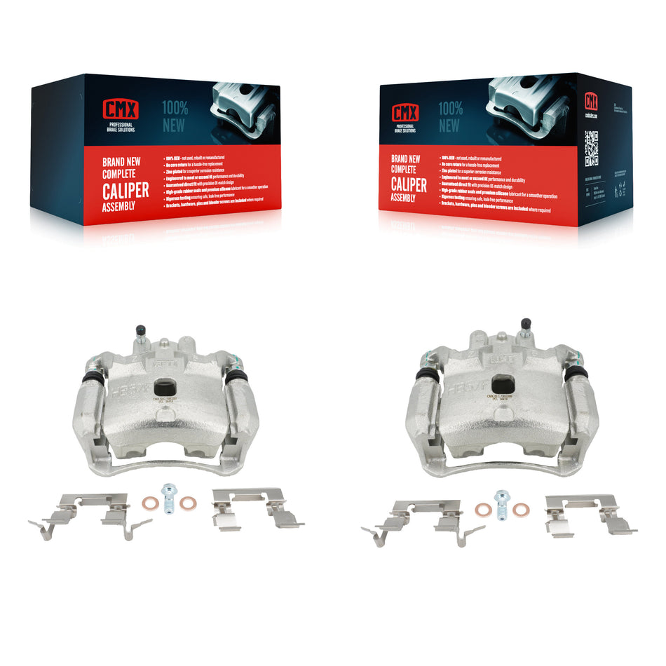 Front Disc Brake Caliper Assembly Left Right Side (Driver Passenger) Kit For Nissan Sentra KBC-100196
