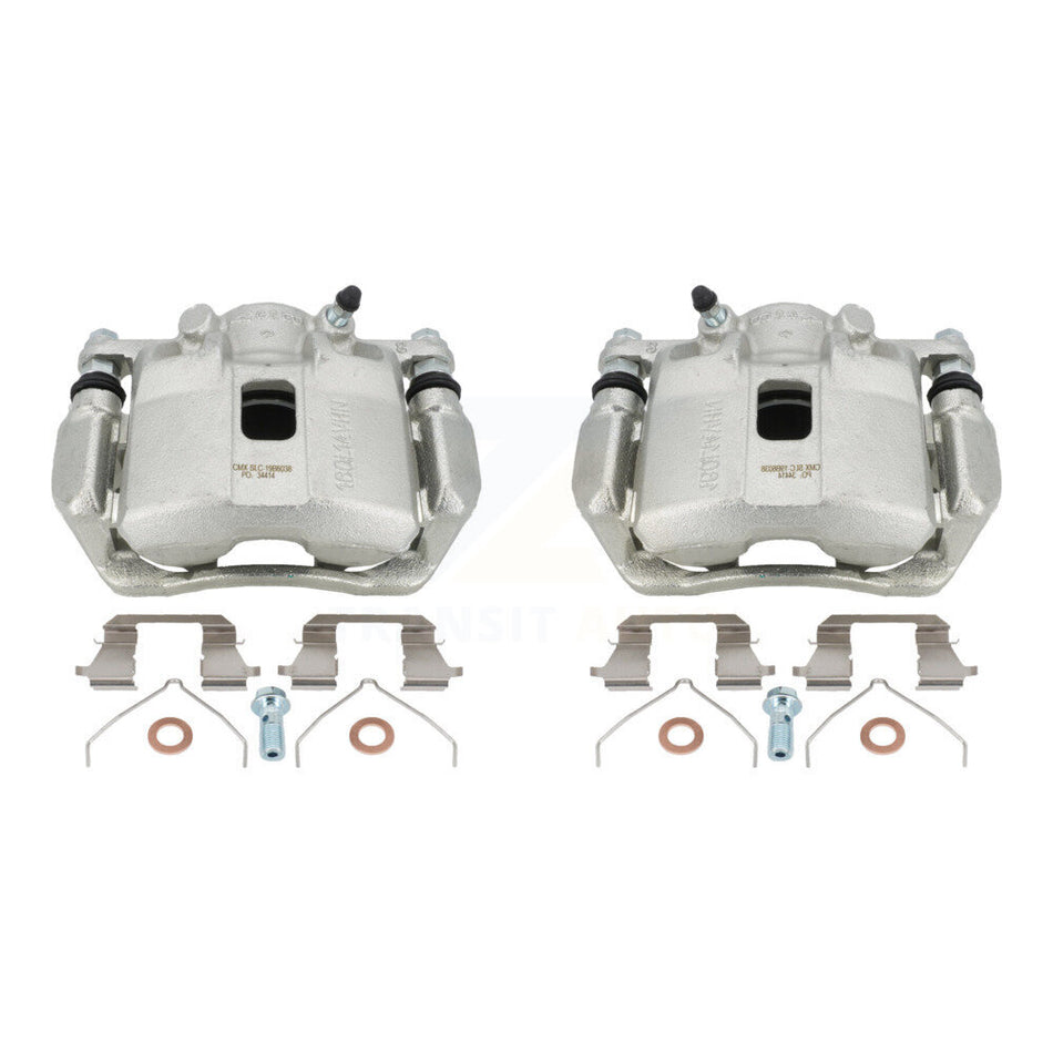 Front Disc Brake Caliper Assembly Left Right Side (Driver Passenger) Kit For Honda Civic Fit Acura ILX CR-Z KBC-100200 by CMX