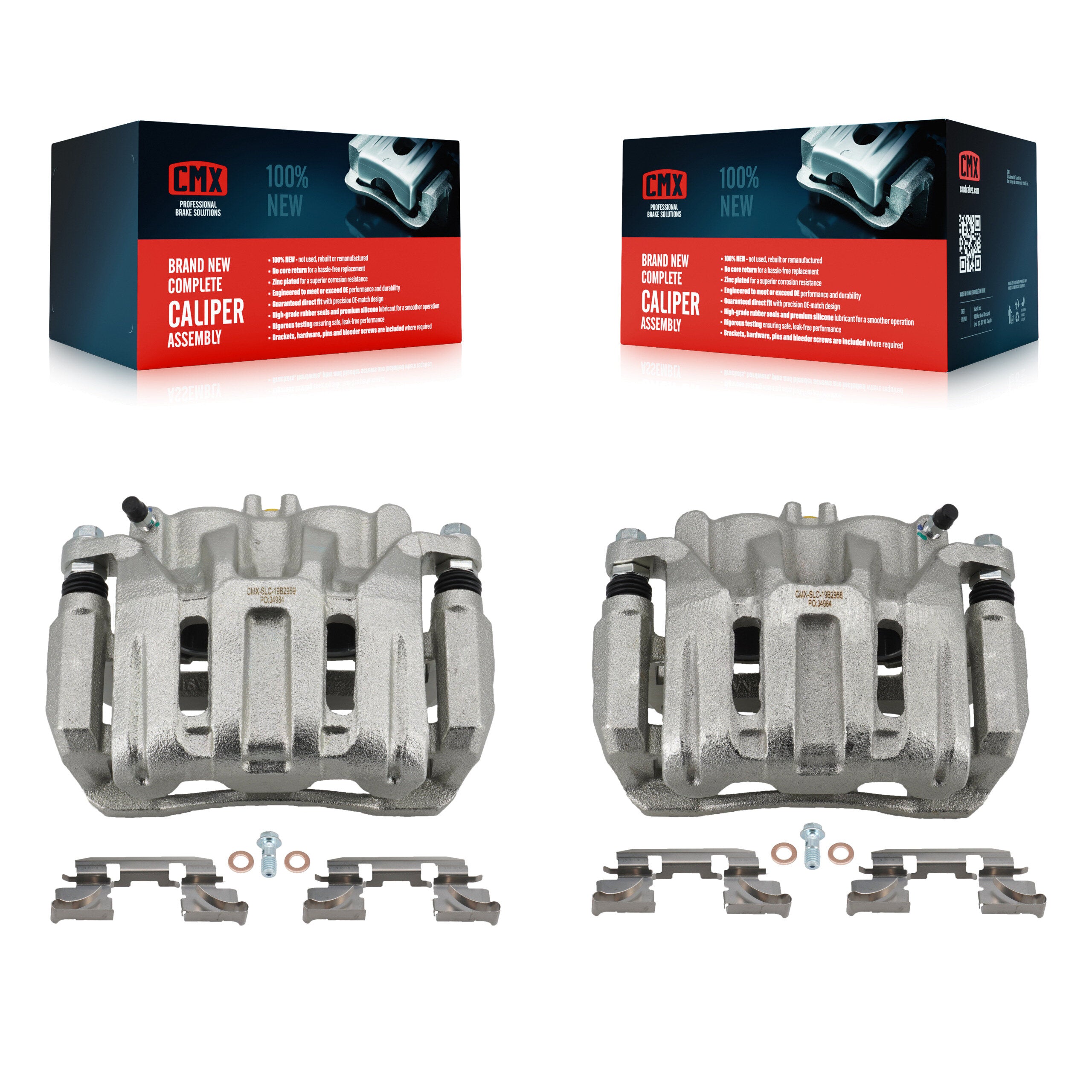 Front Brake Caliper Left Right Side Kit For Honda CR-V Odyssey Acura RDX Accord Crosstour KBC-100207