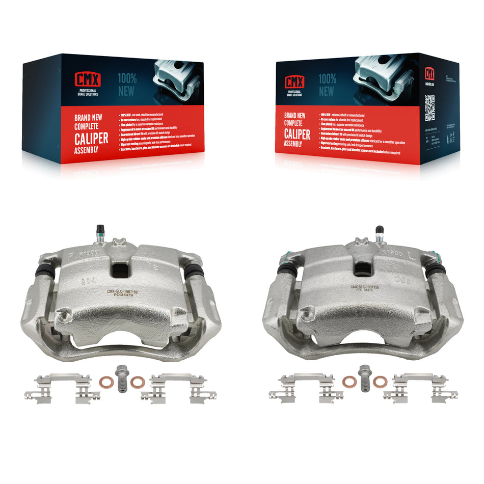 Front Disc Brake Caliper Assembly Left Right Side (Driver Passenger) Kit For Mazda 3 CX-3 Sport KBC-100209