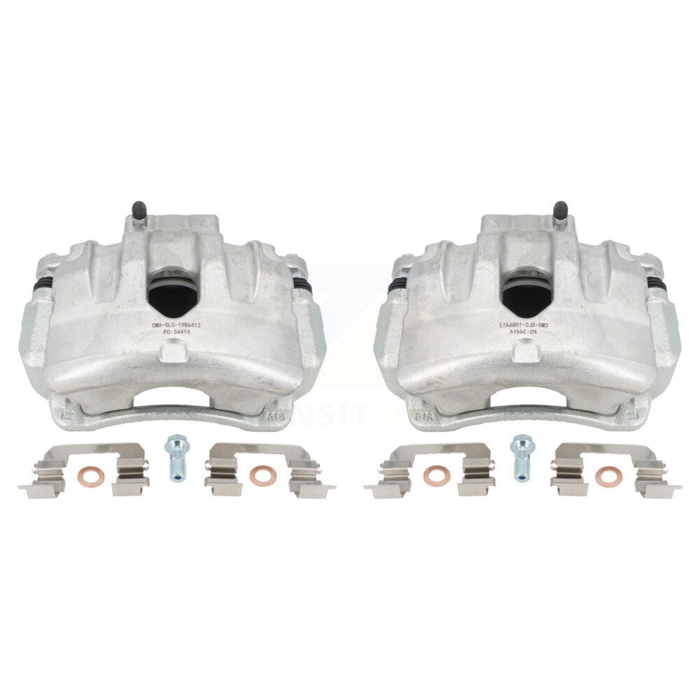 Front Disc Brake Caliper Assembly Left Right Side (Driver Passenger) Kit For 2010-2016 Hyundai Genesis Coupe With Single Piston Calipers KBC-100213 by CMX