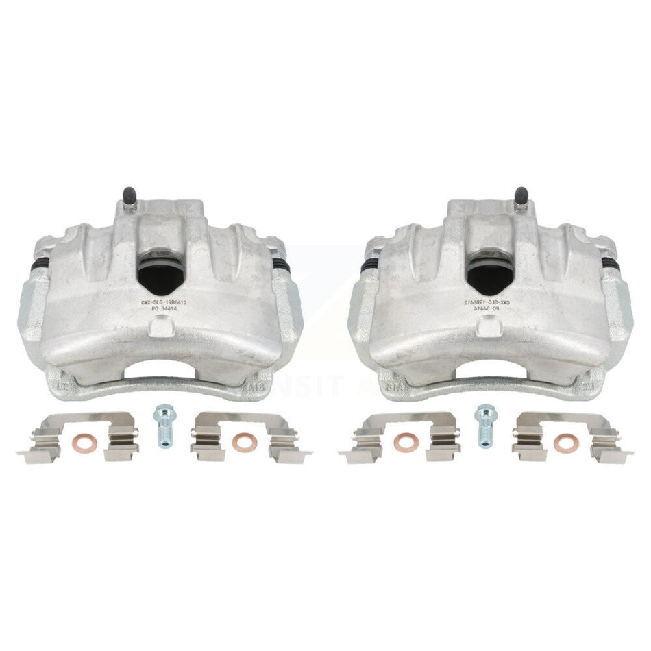 Front Disc Brake Caliper Assembly Left Right Side (Driver Passenger) Kit For 2010-2016 Hyundai Genesis Coupe With Single Piston Calipers KBC-100213 by CMX