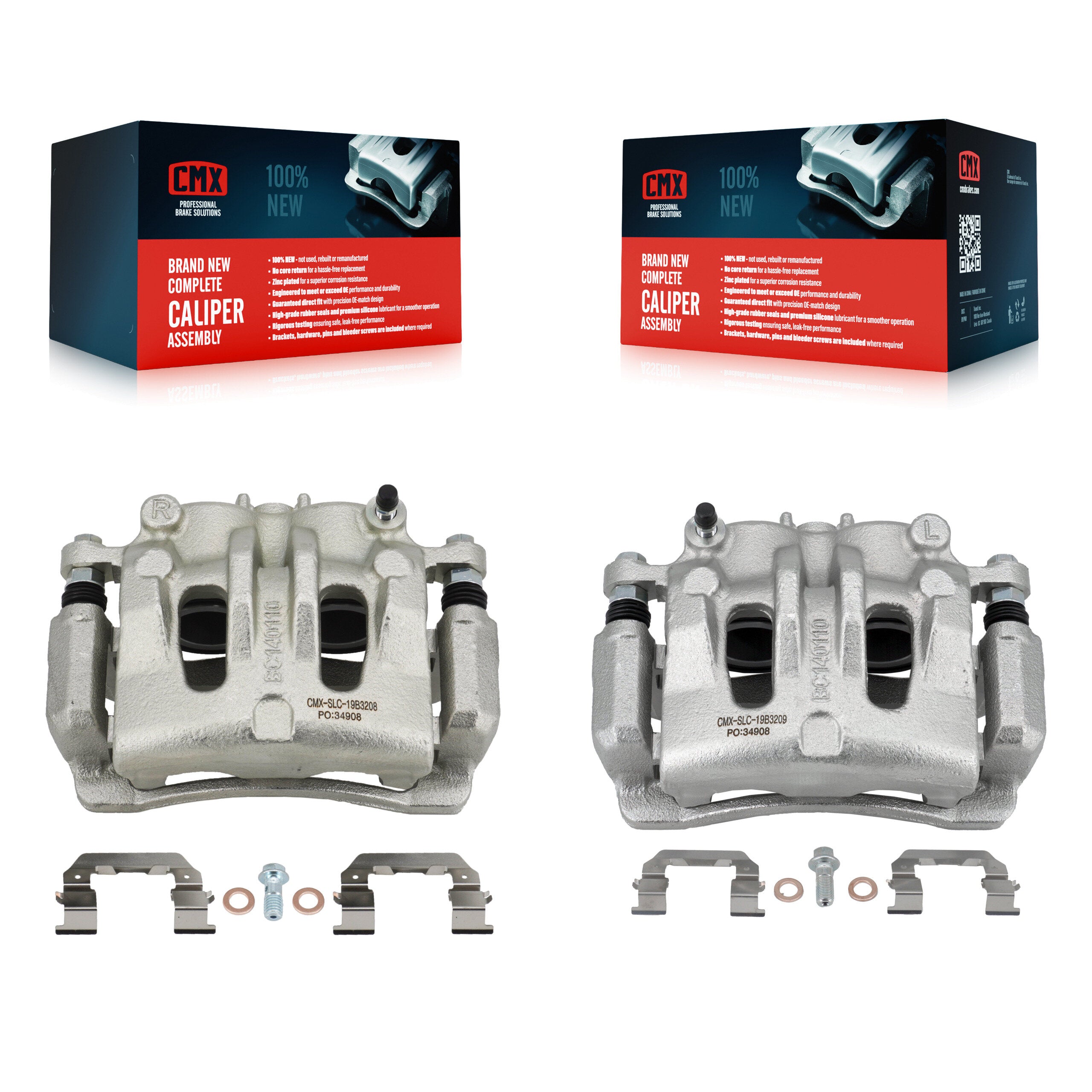 Front Brake Caliper Left Right Driver Passenger Side Kit For Kia Sedona Hyundai Entourage KBC-100222