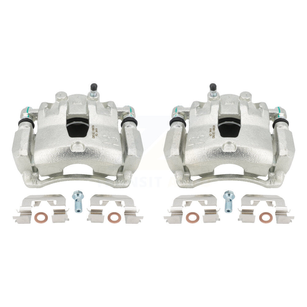 Front Disc Brake Caliper Assembly Left Right Side (Driver Passenger) Kit For 2012-2017 Hyundai Accent Kia Rio KBC-100223 by CMX