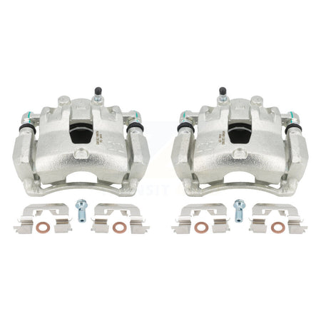 Front Disc Brake Caliper Assembly Left Right Side (Driver Passenger) Kit For 2012-2017 Hyundai Accent Kia Rio KBC-100223 by CMX