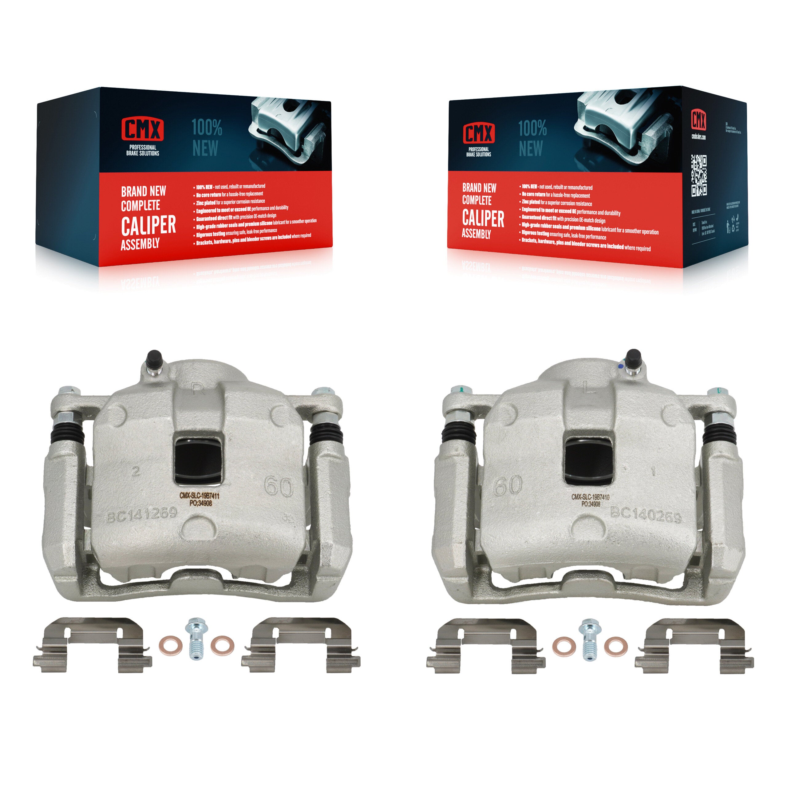 Front Brake Caliper Left Right Driver Passenger Side Kit For Hyundai Tucson Kia Sportage KBC-100230